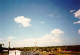 Cumulus developing on a hot day. A paraglider pilot's friend...